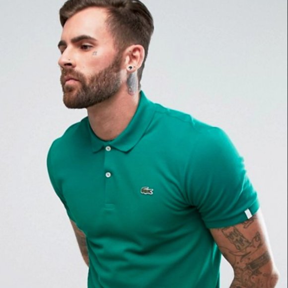 🐊LACOSTE SLIM FIT POLO, Jura Green_NWT - Picture 1 of 1